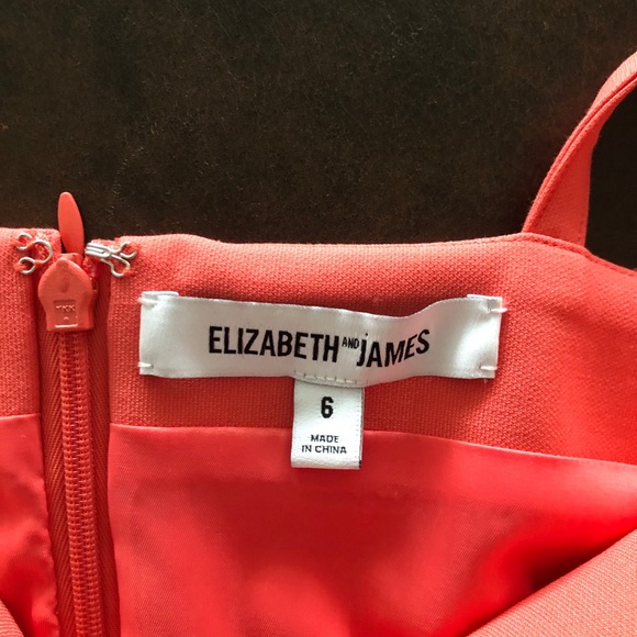 Elizabeth and James Short Coral Dress - Picture 2 of 4
